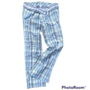 RARE Y2K LOW RISE ANKLE LENGTH PLAID TROUSERS CLASSIC PLAID PANTS ⭐️⭐️⭐️⭐️⭐️